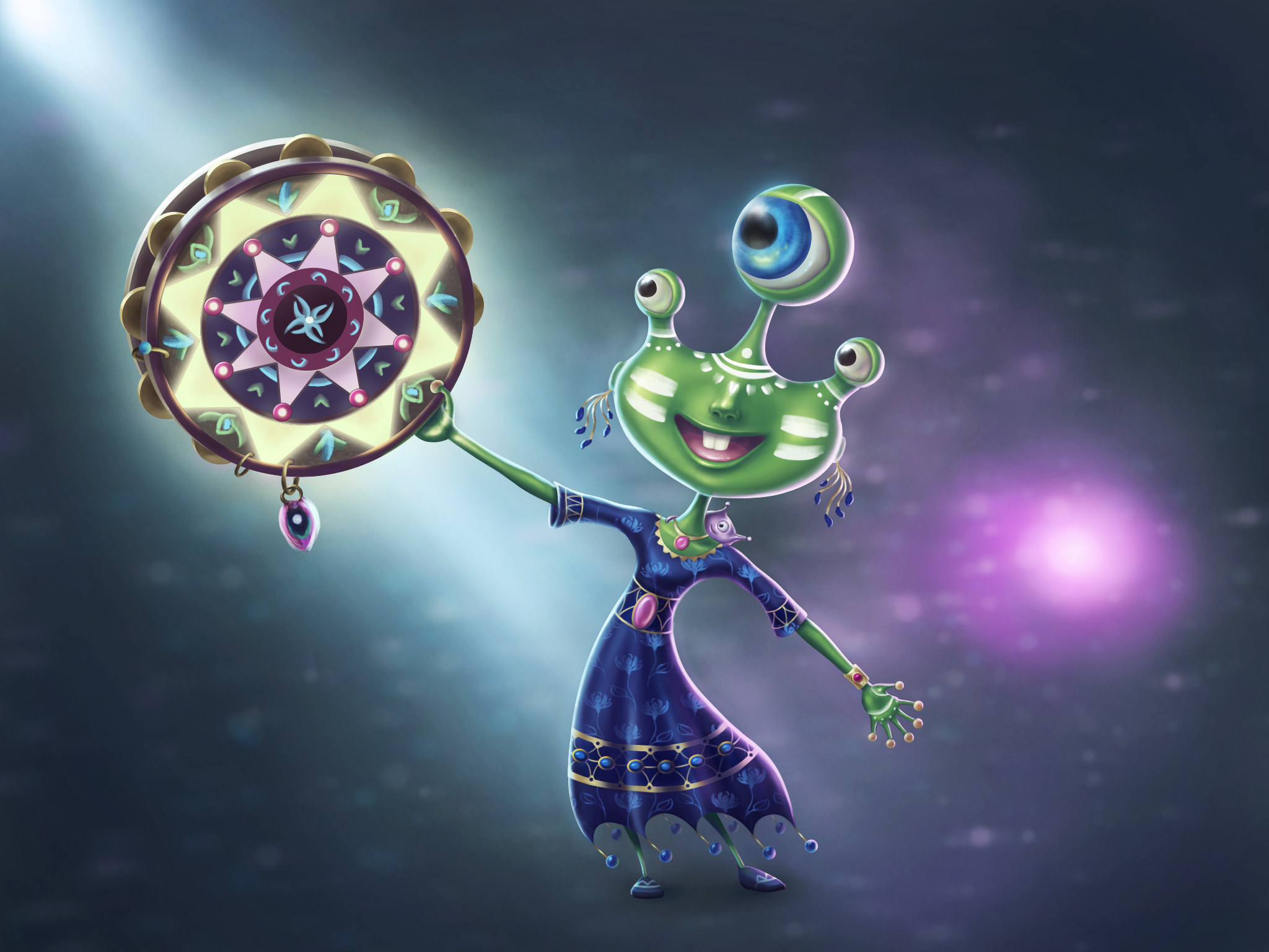 Art character design Aliens by artist Alice Croft Пришелец дизайн персонажа